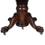SOLD Antique Mahogany Round Ball and Claw Dining Table