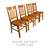 SOLD Vintage Set of 4 Mission Style Oak Dining Chairs, 1930s–1940s, Solid Oak