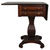 SOLD Antique Mahogany Empire Sewing Table, Drop Leaf Work Stand, 1910s