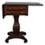 SOLD Antique Mahogany Empire Sewing Table, Drop Leaf Work Stand, 1910s
