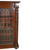 SOLD Antique Mahogany Triple Door Leaded Glass Bookcase, Empire Style, Carved