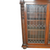 SOLD Antique Mahogany Triple Door Leaded Glass Bookcase, Empire Style, Carved