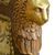 SOLD Regency Style Swivel Office Chair, Lion Head Arms, Brass Claw Feet