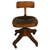 Antique Oak Telephone Operator Chair, Adjustable Tilt & Backrest, 1910s #22393