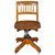 SOLD Antique Ladies Swivel Tilt Desk Chair, Maple, Adjustable Height, 1910s