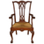 Antique Mahogany Chippendale Armchair, Ball & Claw Feet, 1890s #22314
