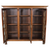SOLD Antique Mahogany Triple Door Bookcase, Acanthus Posts, Claw Feet, 1890s