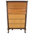SOLD Antique Oak China Closet, Curved Leaded Glass, Lion Heads, 1890s