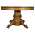 SOLD Antique Oak Claw Foot Dining Table, Split Pedestal, 48" Round