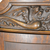 Antique Victorian Oak Blind Door Curio Cabinet, Carved Lions & Griffins, 1890s #22381