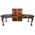 SOLD Antique Victorian Mahogany Oval Banquet Table w/ 3 Leaves, Crank Extension, 1890s