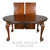 SOLD Antique Victorian Mahogany Oval Banquet Table w/ 3 Leaves, Crank Extension, 1890s