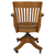 Antique Oak Lawyers / Bankers Swivel Tilt Office Chair 1910s #22416