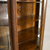 SOLD Antique Victorian Carved Tiger Oak China Closet, Curved Glass, Early 1900s