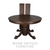 SOLD Antique Victorian Round Oak Claw Foot Dining Table with Leaves – 1890s