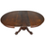 SOLD Antique Victorian Round Oak Claw Foot Dining Table with Leaves – 1890s