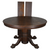 SOLD Antique Victorian Round Oak Claw Foot Dining Table with Leaves – 1890s