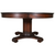 SOLD Antique Mahogany Empire Dining Table 54" Round, Curl Foot Base – Original Finish