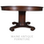 SOLD Antique Mahogany Empire Dining Table 54" Round, Curl Foot Base – Original Finish