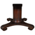 SOLD Antique Mahogany Empire Dining Table 54" Round, Curl Foot Base – Original Finish