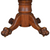 SOLD Antique Victorian Round Oak Claw Foot Dining Table – 45” Round, Extends to 75”
