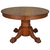 SOLD Antique Victorian Round Oak Claw Foot Dining Table – 45” Round, Extends to 75”