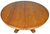 Stunning Round Oak Dining Table – 54” Solid Top – Claw Foot - 1890s #22438