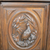 Antique Carved Oak Sideboard Breakfront Cabinet w/ Carvings 1880s #22443
