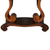 SOLD Antique Mahogany Oval Library Table – Empire Style with Jelly Roll Feet