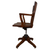 SOLD Tiger Oak Swivel Tilt Office Chair – Lawyer’s, Banker’s Adjustable Chair