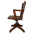 SOLD Tiger Oak Swivel Tilt Office Chair – Lawyer’s, Banker’s Adjustable Chair