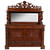 Antique Mahogany Carved Sideboard Buffet – Horner, Full Mirror Back #22459