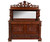 Antique Mahogany Carved Sideboard Buffet – Horner, Full Mirror Back #22459