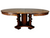 SOLD Victorian Round Oak Carved Dining Table– 54" with Two Leaves