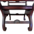 SOLD Antique Carved Mahogany Saddle Arm Chair – Lion Head Details – 1890s