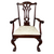 SOLD Set of 6 Mahogany Chippendale Dining Chairs, 1920s