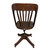 SOLD Antique Victorian Mahogany Swivel Office Chair – Adjustable Tilt-Back
