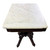 SOLD Victorian Walnut Marble Top Lamp Table – 1880s