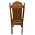 SOLD Antique Set of 8 Oak Storybook Dining Chairs - 1910s