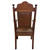 SOLD Antique Set of 8 Oak Storybook Dining Chairs - 1910s