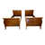 Antique Mahogany Twin Sleigh Beds – Matching Pair - Refinished #22496