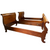 Antique Mahogany Twin Sleigh Beds – Matching Pair - Refinished #22496