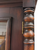 SOLD Antique Victorian Eastlake Walnut Bookcase with Burl Panels & Drawers