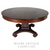 Antique Round Mahogany Empire Style Dining Table – 54” Round – c.1900s #22611