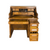 Oak Ladies Roll Top Desk by Standard Cabinet Co. – Dovetail Drawers #22605