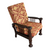 Antique Tiger Oak Morris Chair w/ Caned Sides – Adjustable Back – c.1890s #22598