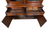 Victorian Carved Step Back Bookcase – Black Walnut – Glass Door Cupboard #22143
