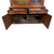 Victorian Carved Step Back Bookcase – Black Walnut – Glass Door Cupboard #22143