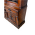 Victorian Carved Step Back Bookcase – Black Walnut – Glass Door Cupboard #22143