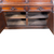 Victorian Carved Step Back Bookcase – Black Walnut – Glass Door Cupboard #22143